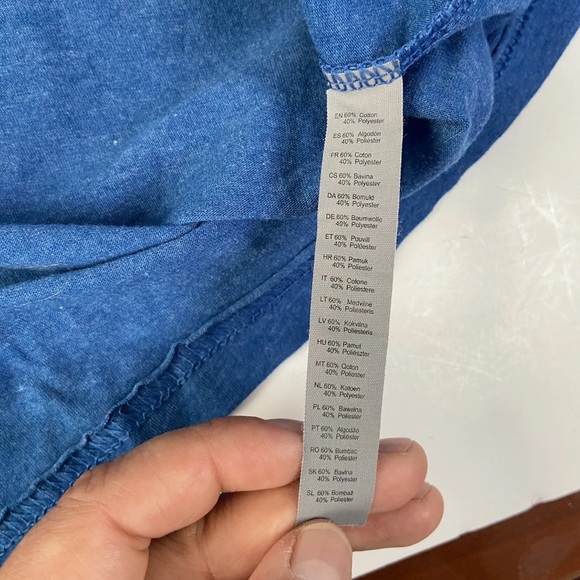 Area 15 | Short Sleeve Blue Shirt Size L - Picture 5 of 8